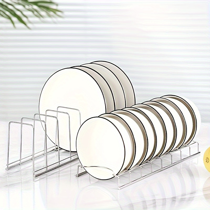 

2pcs Steel Dish Rack Set - -saving Organizer For & Utensils, Countertop , For & Restaurant Use