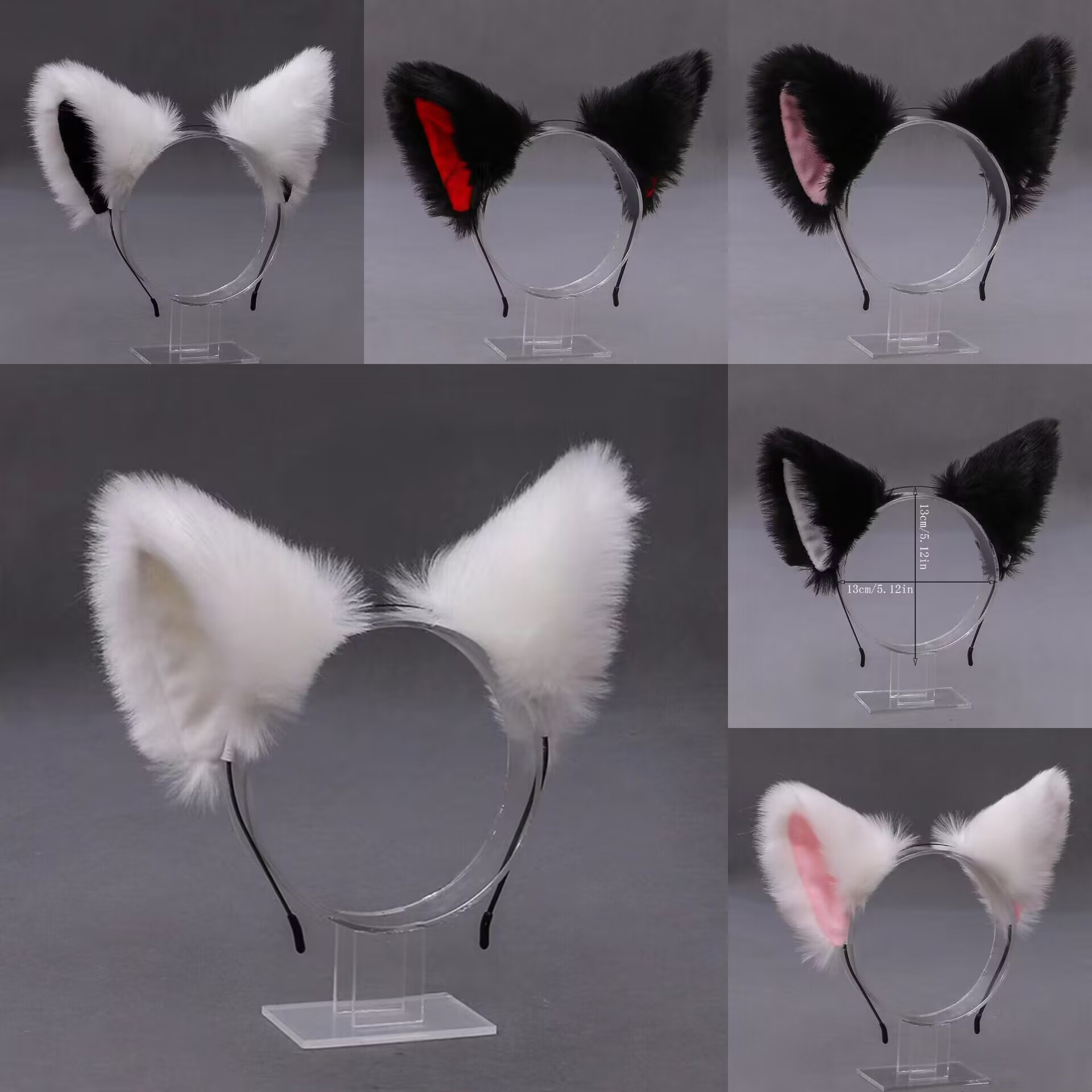 

1pc Cute Furry Headbands With Cat Ear Decoration Role Playing Props Hairbands For Women, Cosplay Headwear Hair Accessories