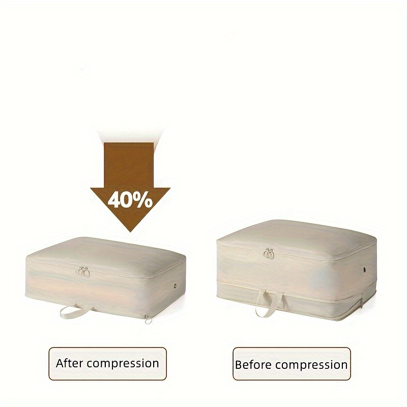 2 pack compression packing cubes self expanding     organizer for blankets bedding travel accessories portable heavy duty storage solutions details 1