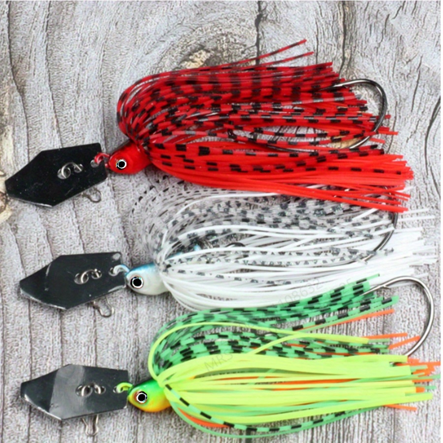 

de leurres Spinnerbait 3 pièces, en fer un de étincelante, la du et du en eau et en eau salée