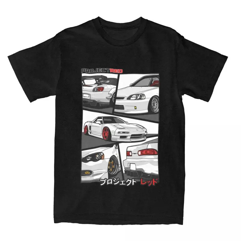 

Summer Sports Car S2k Shirts Merch Men Women 100% Cotton Vintage Jdm Short Sleeve Clothing