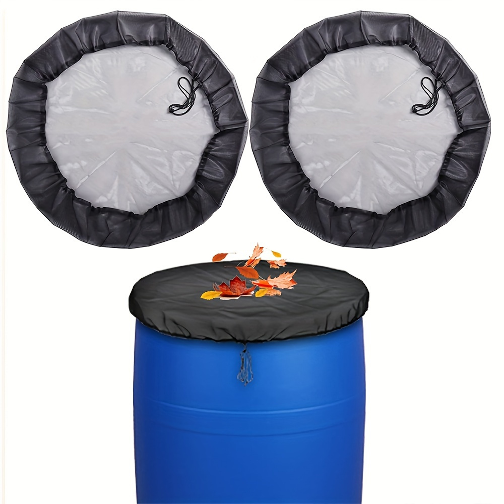 

Mesh Cover With Drawstring For Rain Barrels - Black, Outdoor Garden & Yard Protection Screen