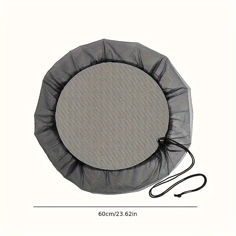 Rain Barrel Mesh Cover With Drawstring - Outdoor Garden & Yard Protection Screen For Rain Barrels