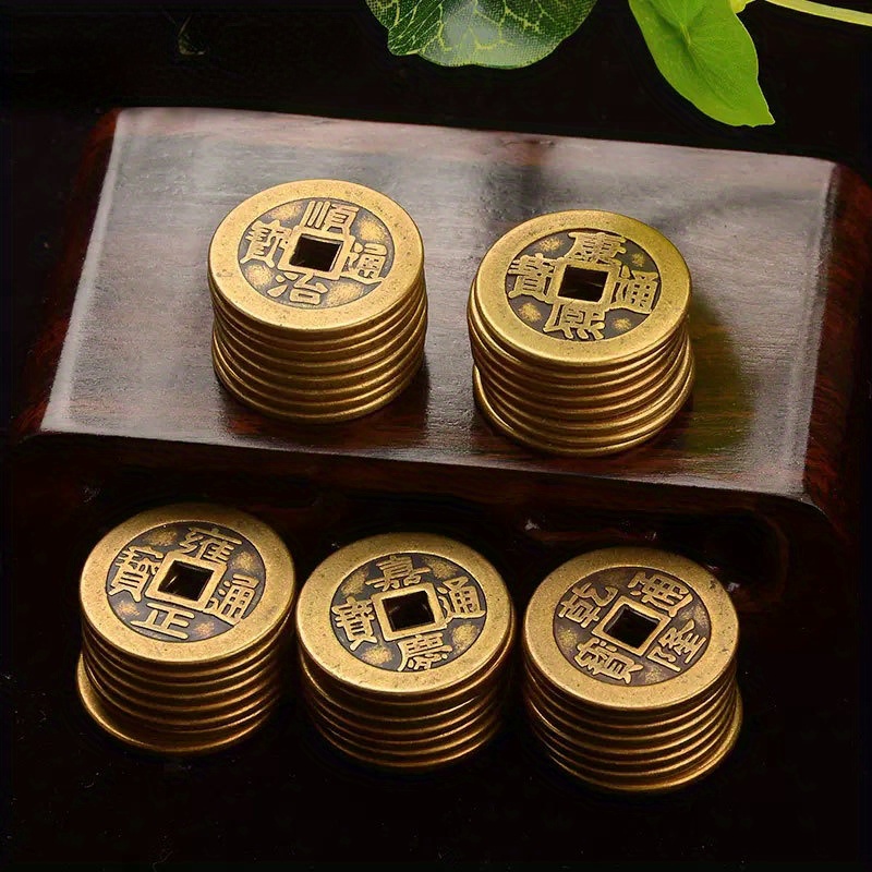 

Genuine Ancient Copper Coins: 5 Emperors' , , , , Jiaqing - Diy Jewelry Making