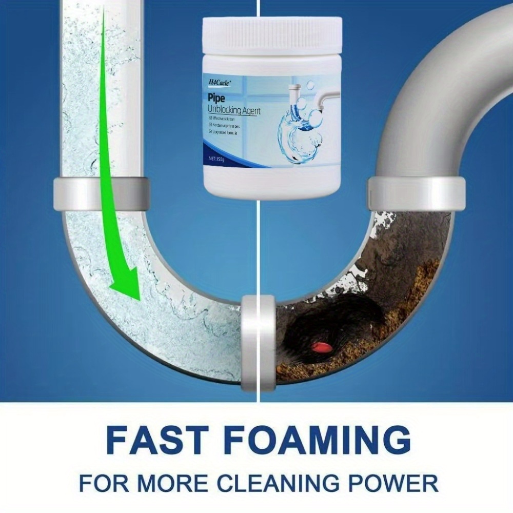   drain cleaner powder pipe unblocker odor eliminator high   sewer sink clog remover safe for pipes kitchen bathroom cleaning agent   350g options details 4