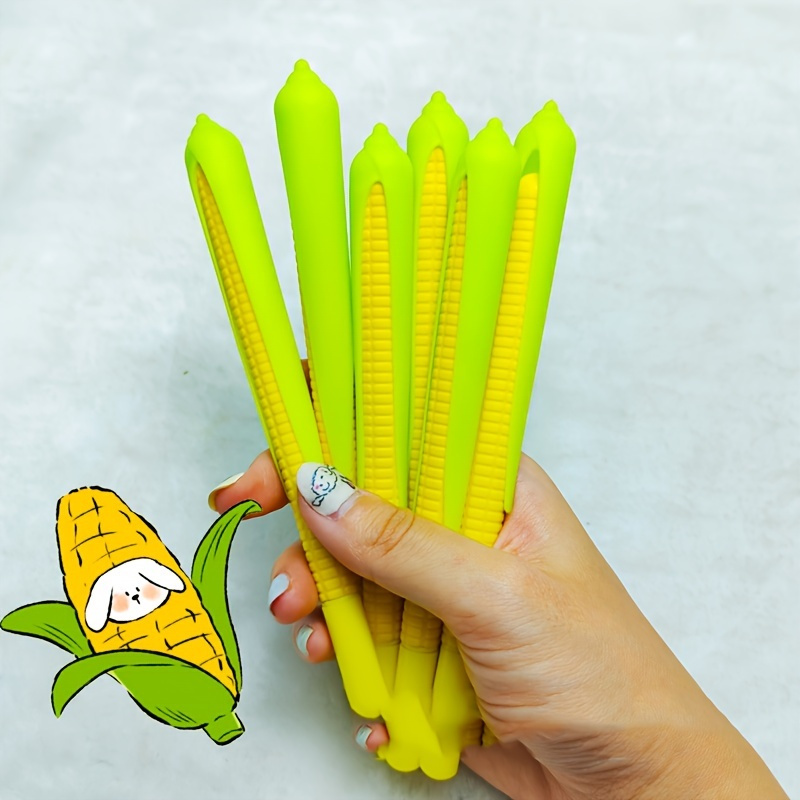 

1pc, Corn-shaped Gel Pens, 6pcs - Smooth , 0.5mm , Creative Novelty Design - Suitable