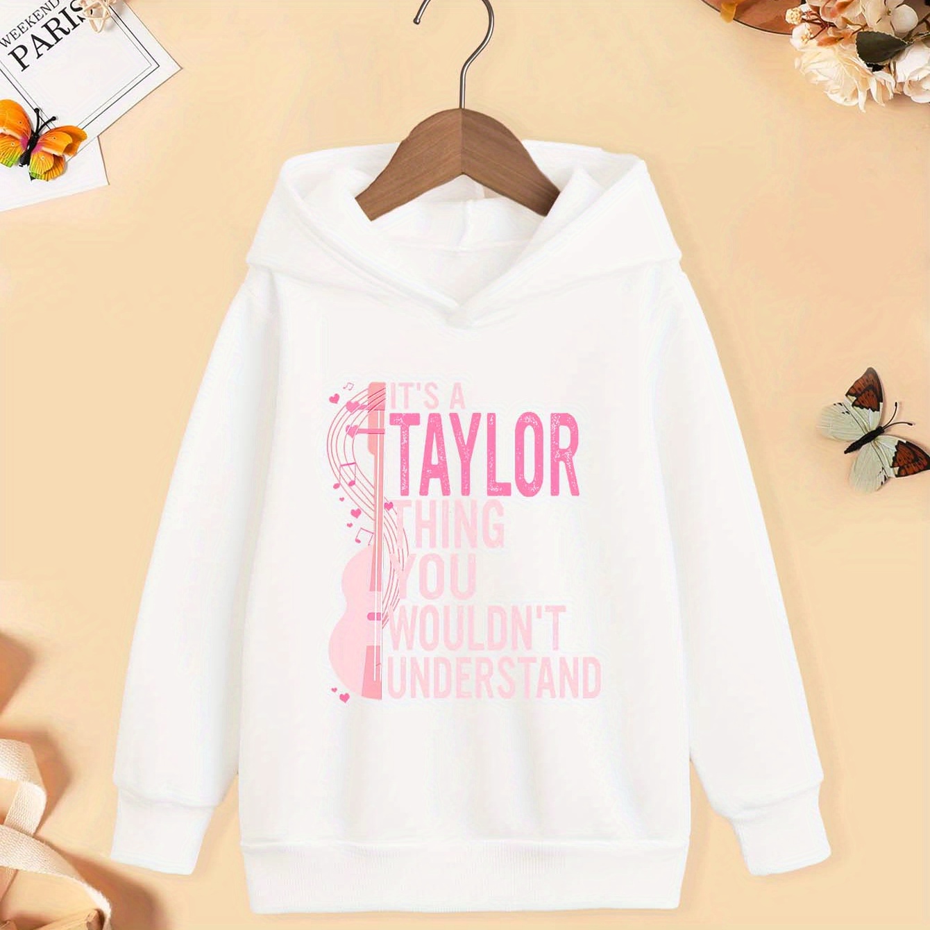 

Lc22282 It's A Taylor Thing You Wouldn't Understand, Casual Tank Top Long Sleeve Hooded Sweatshirt For Leisure Time, Autumn And Winter