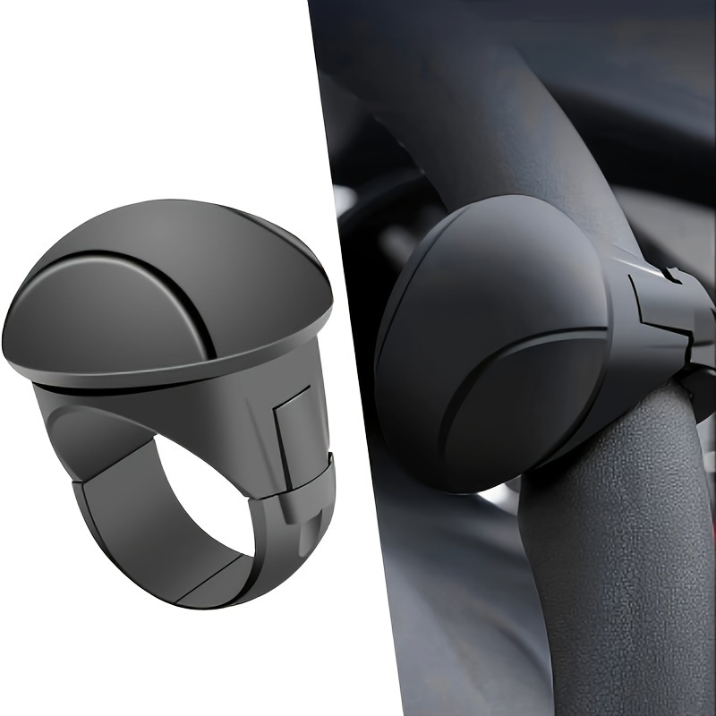 

Silicone Steering Wheel Knob - 360° Smooth Rotation, One-hand Operation With Built-in Metal Bearing & Non-slip Grip