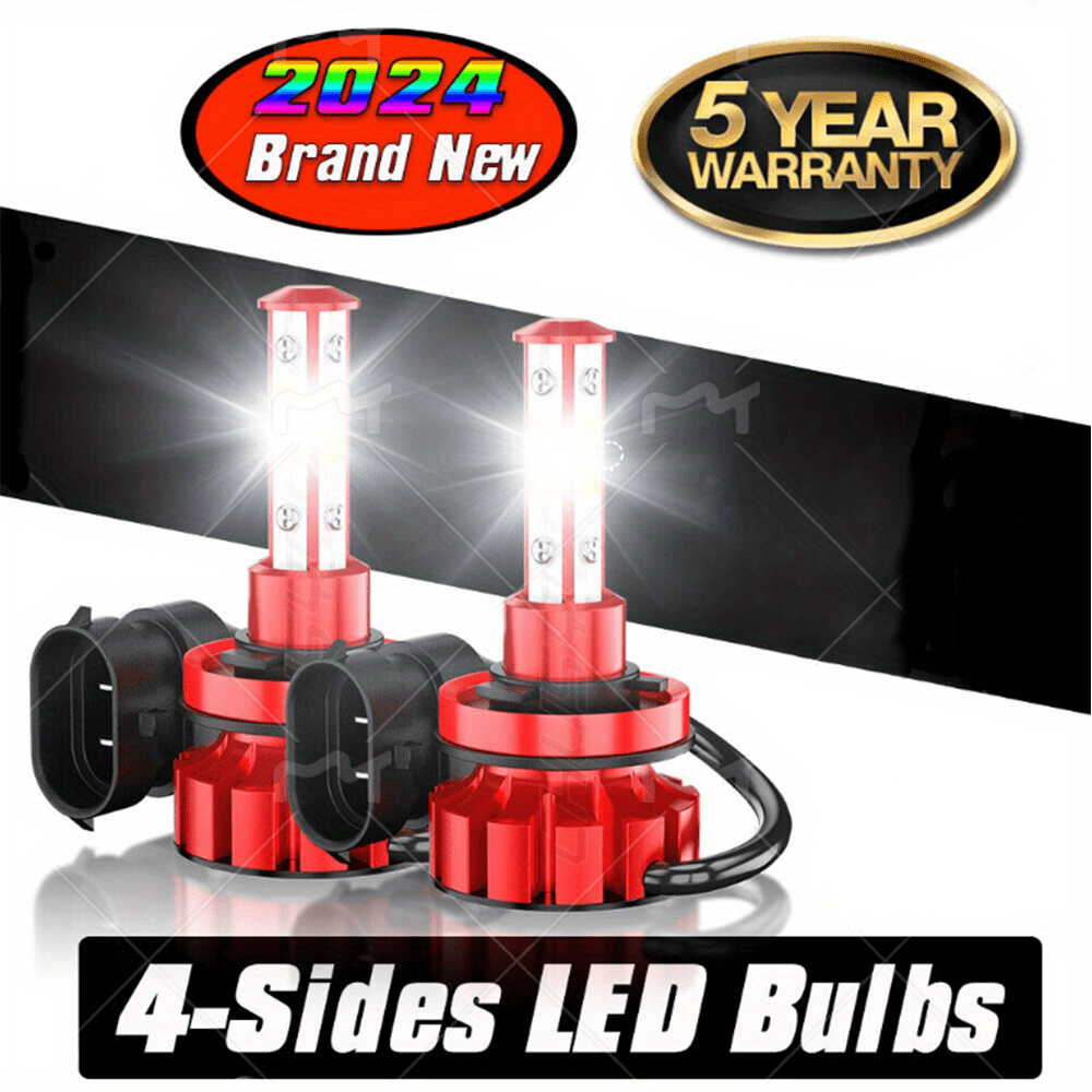 

Fit For Honda Accord Led Headlight Bulbs High/ Low Beam Bulbs, H11/ H9/ H8 120w 66000lm 6000k , Pack Of 2