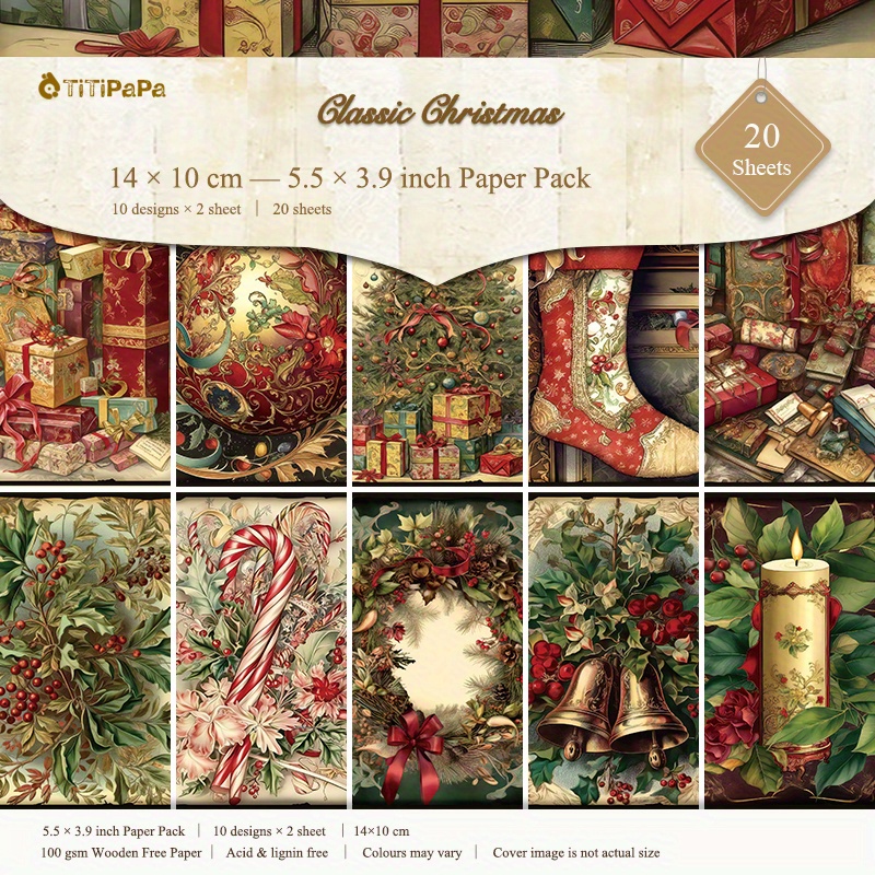 

Christmas Scrapbooking – 20 , -free A6 Decorative Themes, , , And For Journals, Crafts & Diy Projects