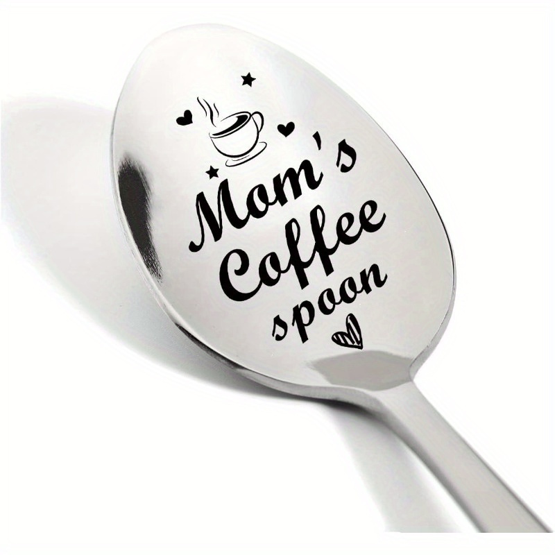 

3pcsmom' Engraved Spoon, Mom' Lover Gift Spoon Stainless Steel Gift Day Birthday Christmas From Son To Daughter