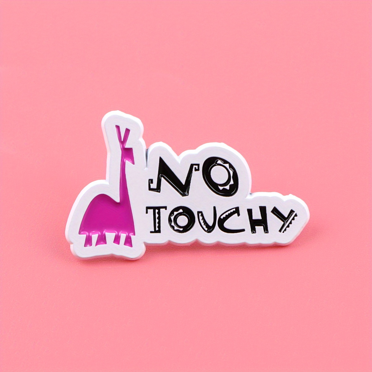 Alloy Dmlsky Enamel Pin Brooch: Cartoon Badges For Backpack Accessories - No Touchy Design