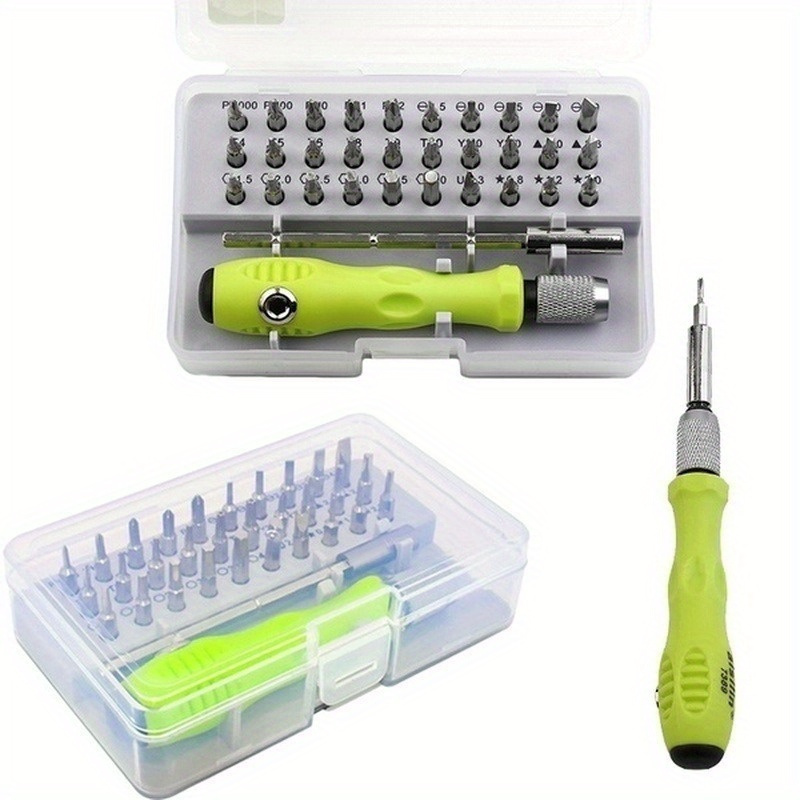 

Compact 32-in-1 Precision Screwdriver Set - Magnetic, Portable For Mobile/ Camera Repairs, Uncharged