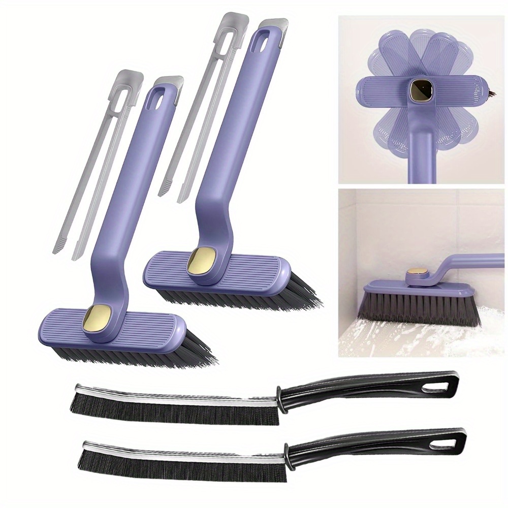 

4pcs Multi Function Rotating Crevice Cleaning Brush Set Hard Bristle Rotating Crevice Cleaning Brush And Small Gap Narrow Cleaning Tool Set For Kitchen Bathroom