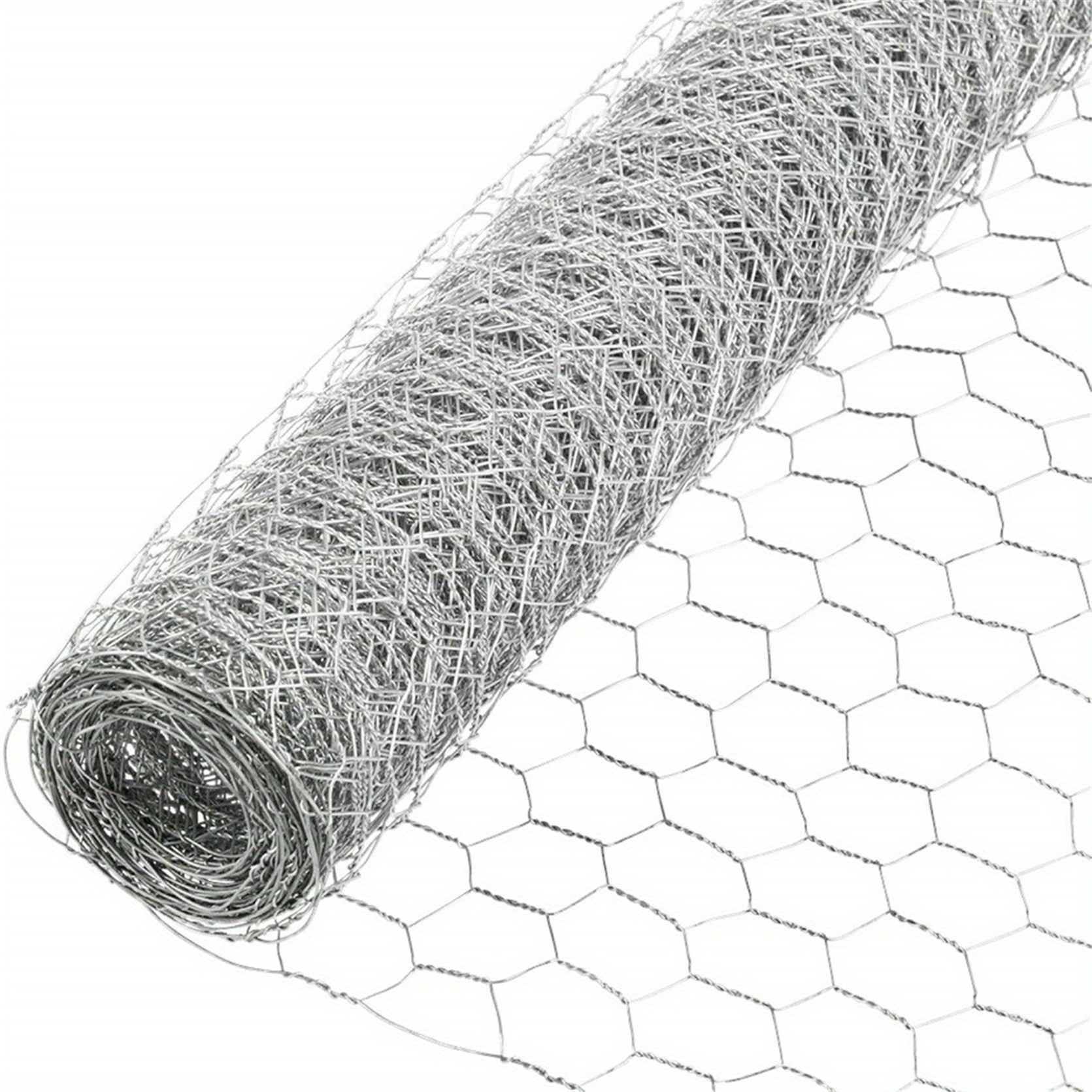 

4ftx150ft Chicken Wire Netting Galvanized Wire Mesh Hexagonal For Poultry Garden Fencing Barrier