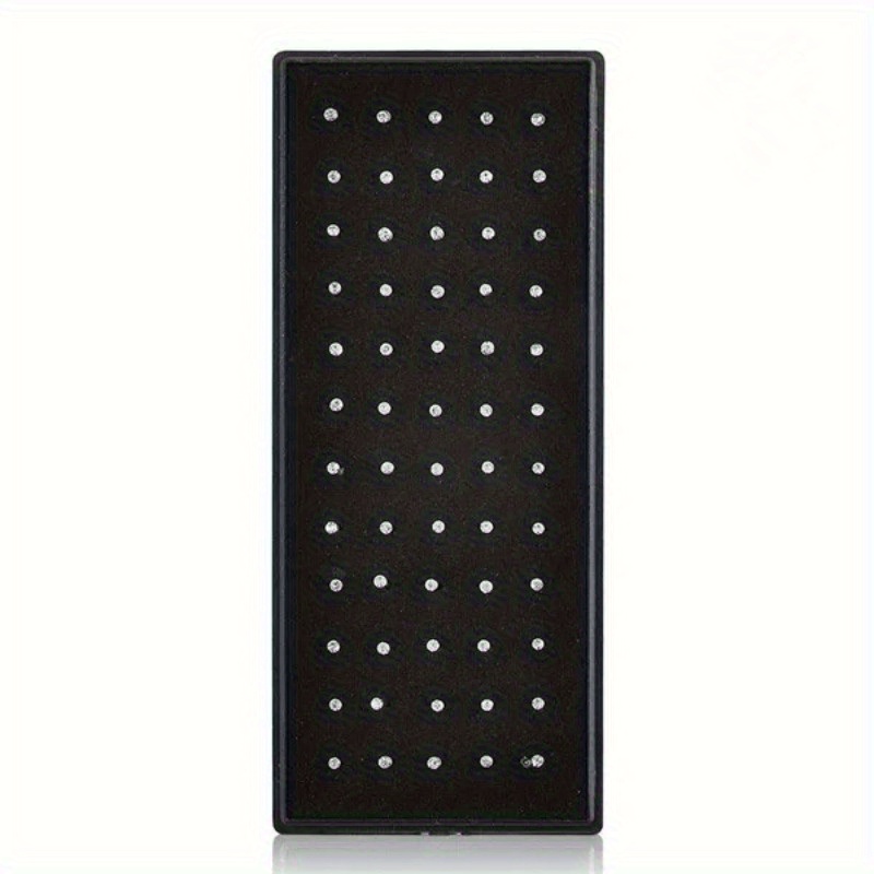 TEMU 60pcs/ Set Of Fashion Synthetic Zirconia 925 Silver Plated Nose Ring Stainless Steel Body Jewelry Nose Stud Piercing Suitable For Men And Women