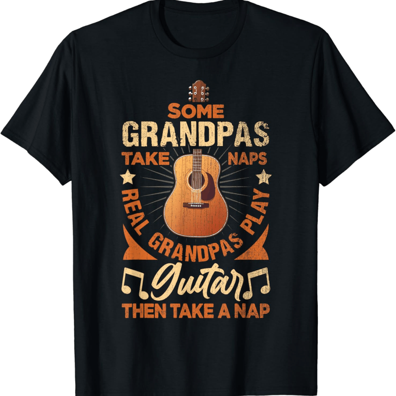 

Grandpas Guitar Nap Guitarist T-