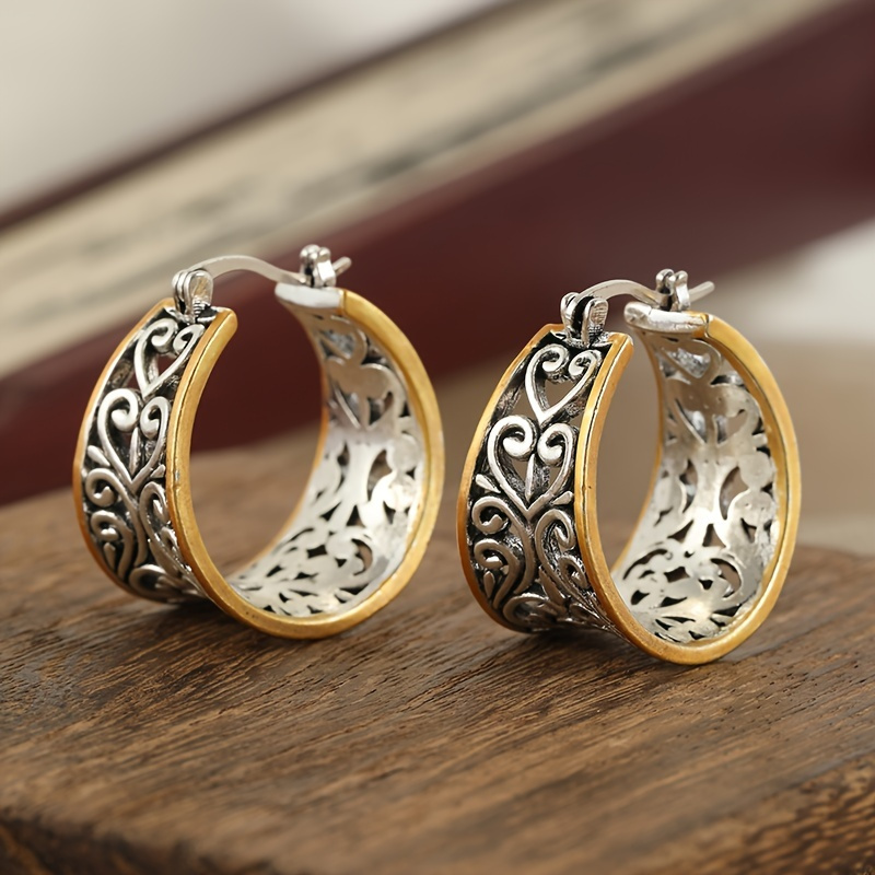 

Handmade Silver Color Hoop Earrings - Elegant Craftsmanship For Every Occasion