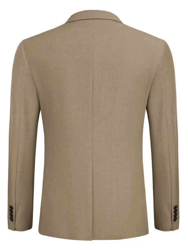 Ulnomio Uomo Lino Blazer Peak Lapel Doppio Petto Bottoni Giacca da Abito Business Casual Cappotto Uniforme Ulnomio Uomo Lino Blazer Peak Lapel Doppio Petto Bottoni Giacca da Abito Business Casual Cappotto Uniforme