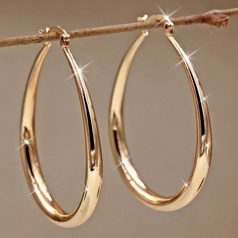 

Simple Color Hoop Earrings - Elegant Jewelry Gift For Women