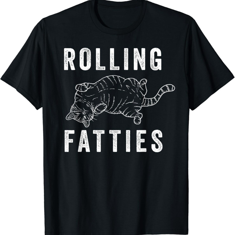 

Rolling Cat Lover Gift Cat Dad Feline T-shirt