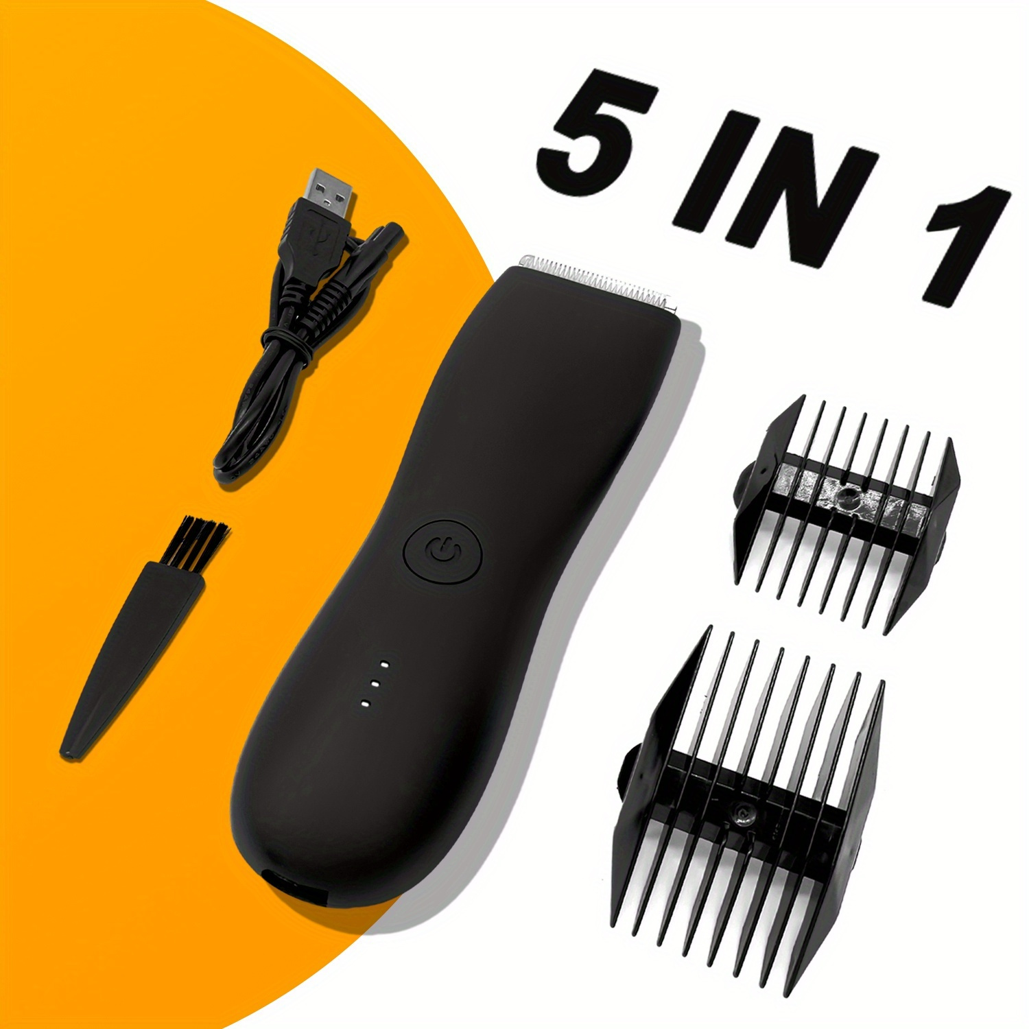TEMU Professional Body Hair Trimmer, Body Trimmer For Men, Electric Ball Shaver Groomer, Pubic Grooming Clipper Male Razor Bikini Trimmer For Women, Holiday Gift