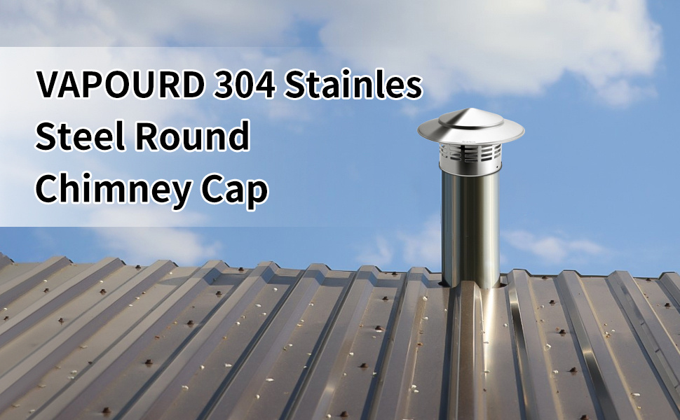 1 set hose clip chimney cover 4 3 inch inner diameter stainless steel chimney cover round rainproof mesh chimney cover chimney bird cover used for roof ventilation protection small top cover details 0