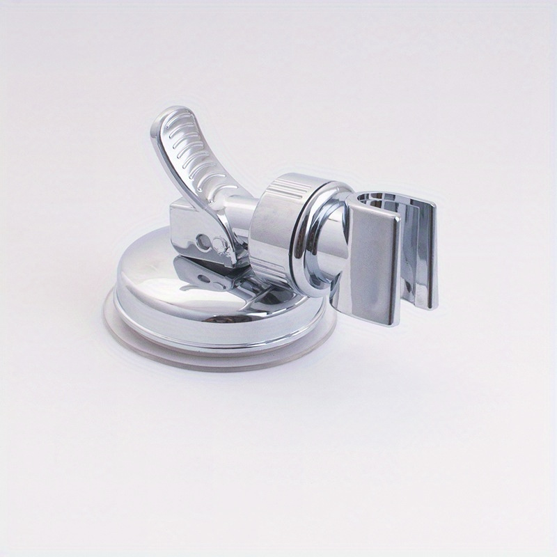 Image of 1pc Of Shower Holder, 360-degree Adjustable Self-adhesive Bracket For Shower Heads, Suction Cup Shower Head Holder, Bathroom Additions