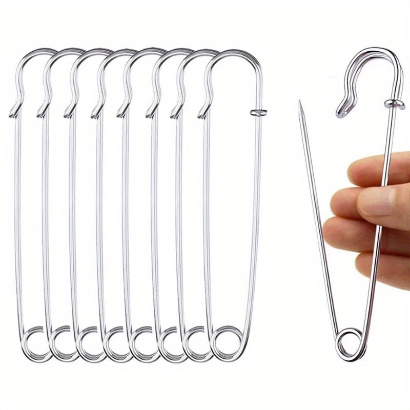 10 Large Pins 2.9&*; Heavy Duty * Bulk Lock Pins Fasteners for Blankets Crafts Skirts Brooch Making