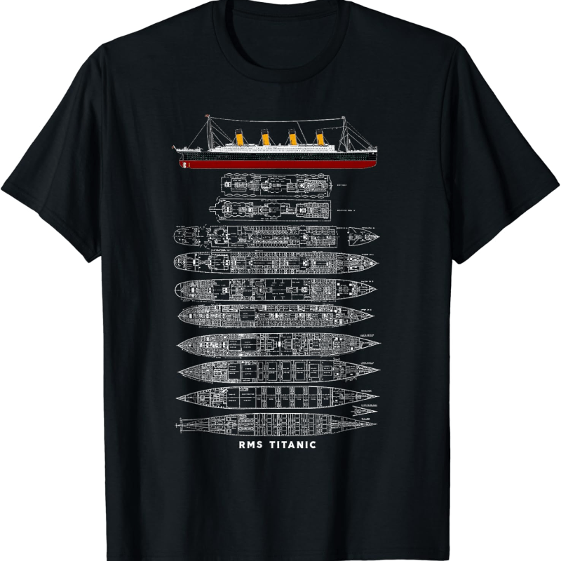 

Titanic Sinking Boat Ship Hit Iceberg In 1912 Memorabilia T-shirt