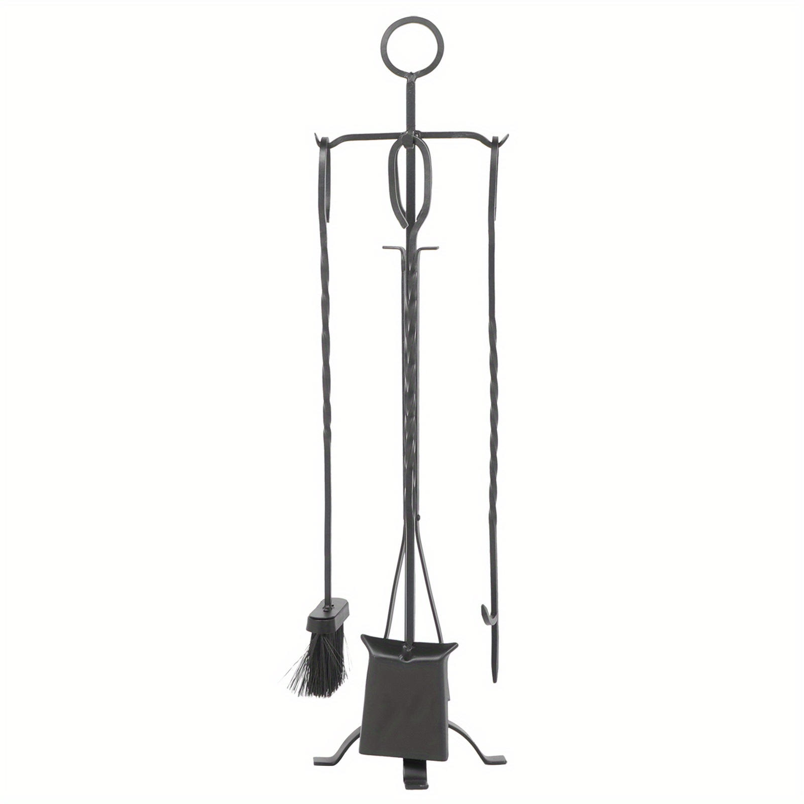 ensemble doutils cheminée 5 pièces support rangement - France