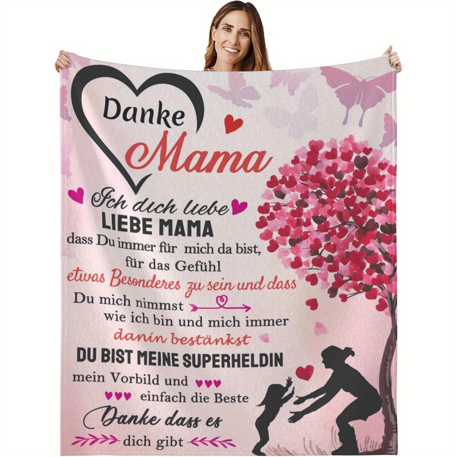 

Blanket For Mom - Knitted Sofa , Printed, All- Blanket, Unique For Day