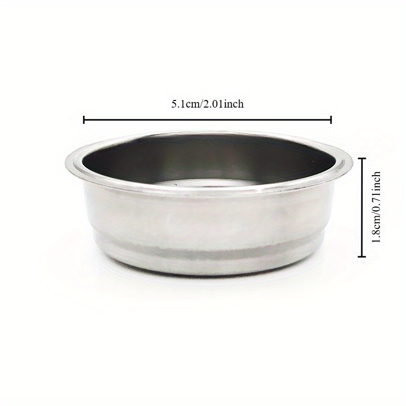 1pc non pressurized coffee filter cup 51mm basket easy clean no electricity needed for   delonghi   essential kitchen accessory for   precise filtration details 2