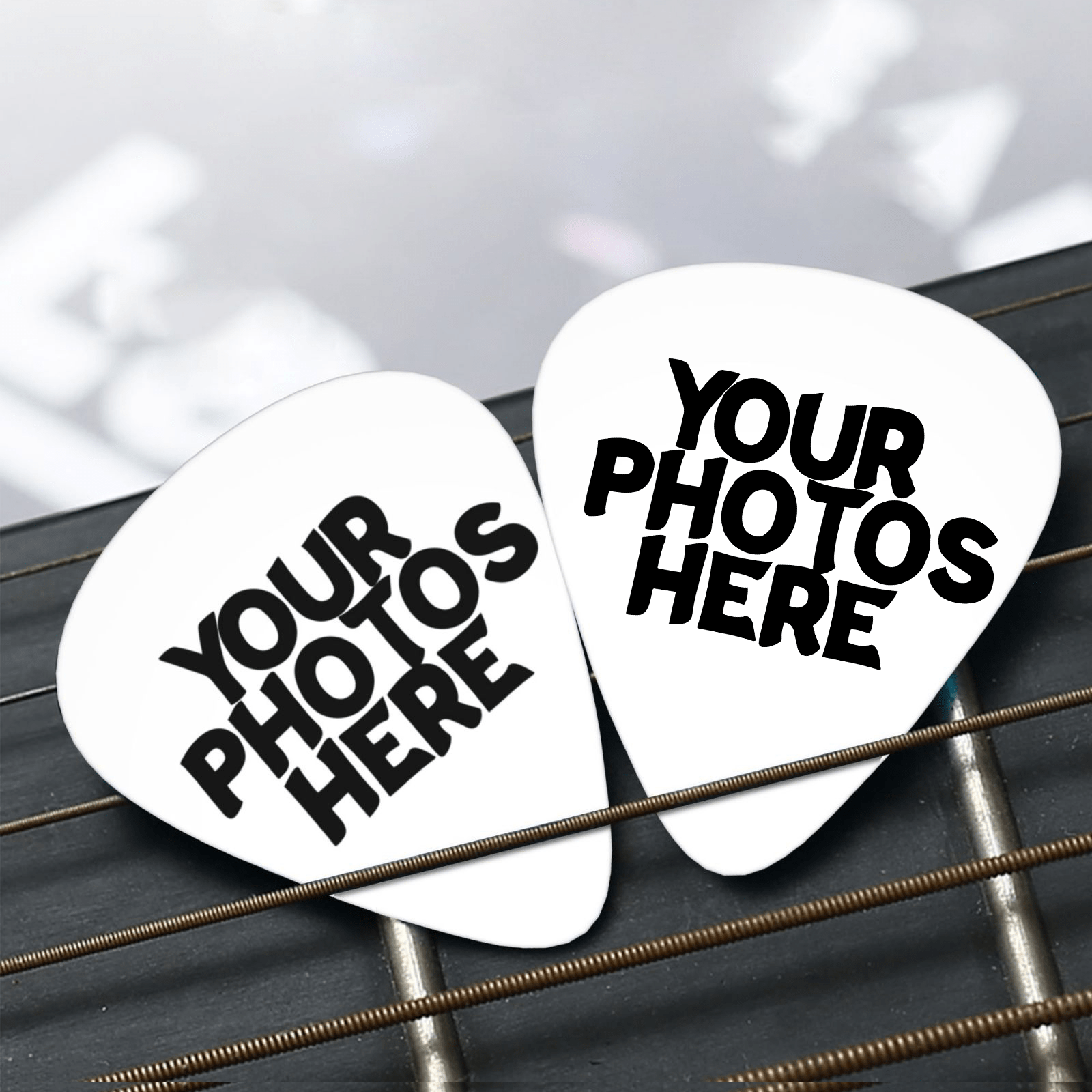 

12/24/48pcs Perfect Birthday Gifts For Musicians And Enthusiasts: Customizable Full-print Guitar Picks, Customizable Pictures, With Transparent Storage Box, Suitable For Guitar And Ukulele