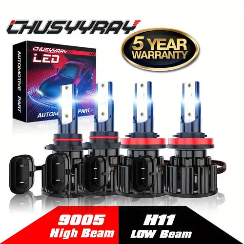 Led Headlight Bulbs 9005 9006 LED Headlight Combo Kit – 10,000K Super Bright White High/Low Beam Bulbs 9007 Headlight Bulbs - Foto 9