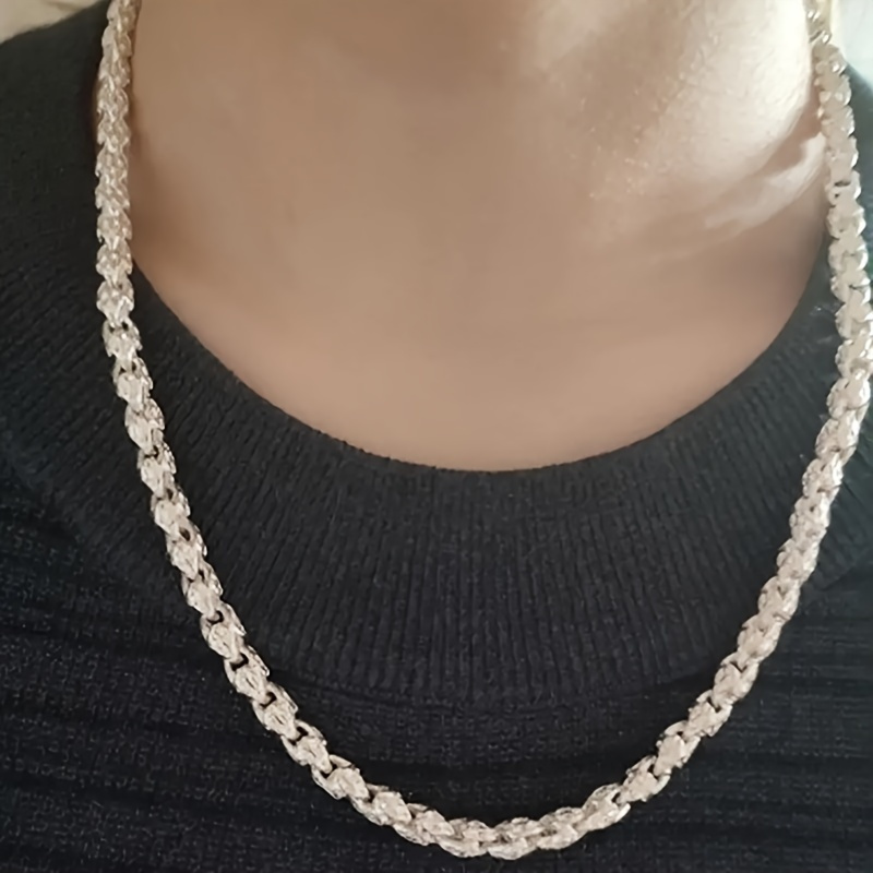 

1 Stylish 925 Sterling Silver Chain, 's And Women's Necklace Gift