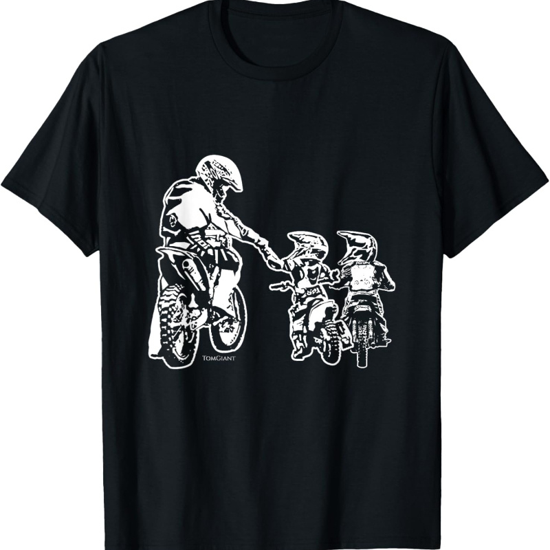 

Dirt Bike Dad Motocross Motorcycle Biker Father Kids Enduro T-shirt