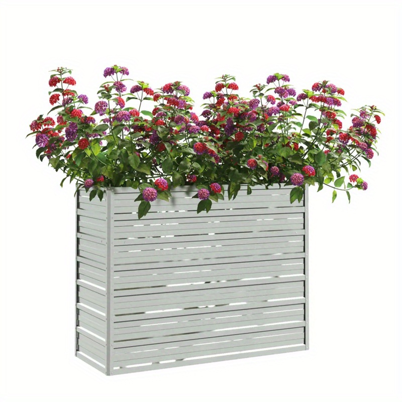 TEMU 100x40x77 Cm Raised Garden Bed. Deep And Wide Enough To Hold Soil And Provide Space For Plants, Vegetables, Herbs And Flowers.