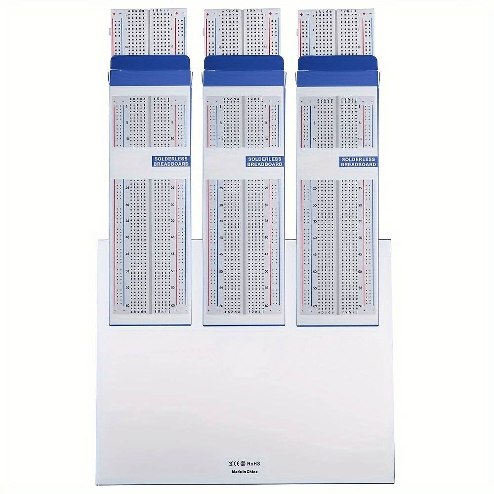 Colorful Breadboard Kit - 830/400/170 Points, Suitable For , Esp32, Circuit Design And Prototyping, Used For Robot And Smart Car Making, The For Student Hobbies, Random