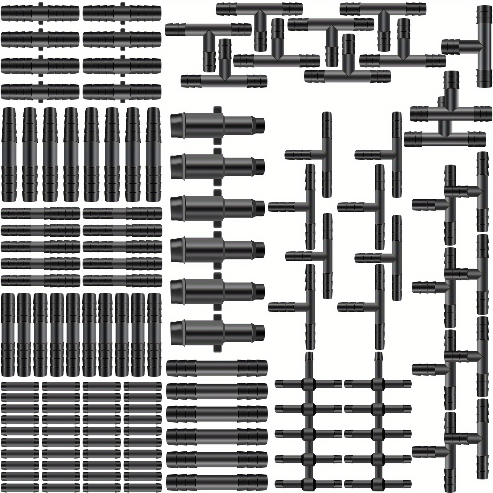 

128-piece Automotive Vacuum Hose Connector Kit, Nylon Heat Resistant Up To 240℃, Vacuum Line Fittings For Cars & Ships