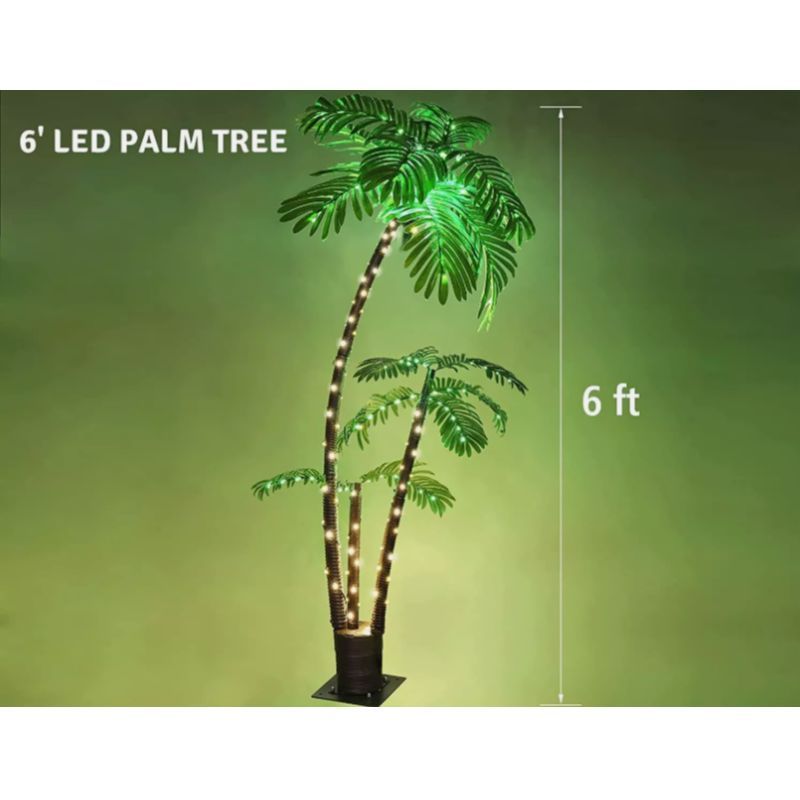 artificial palm trees sold on Temu United States