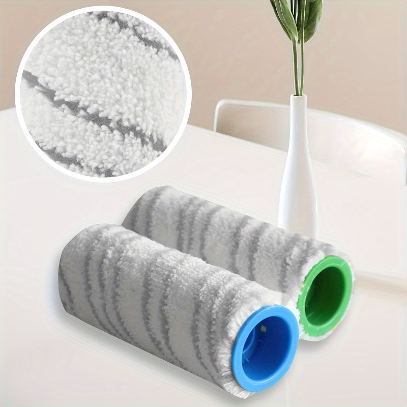 4pcs microfiber roller brush set for karcher fc3 fc5 fc7 fc3d versatile vacuum cleaner accessories for hardwood tile floors grey details 4