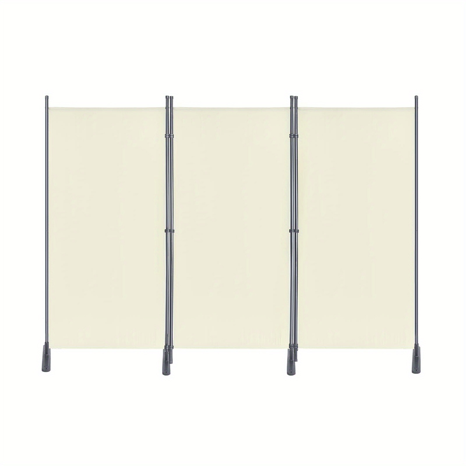 Room Divider, Freestanding Balcony, 185x180cm/ 275x180cm/ 225x180cm/ 280x180cm, Privacy Screen, Garden Screen, Divider, Shower Tent For Indoor And Outdoor Use, Dark Grey/ Beige