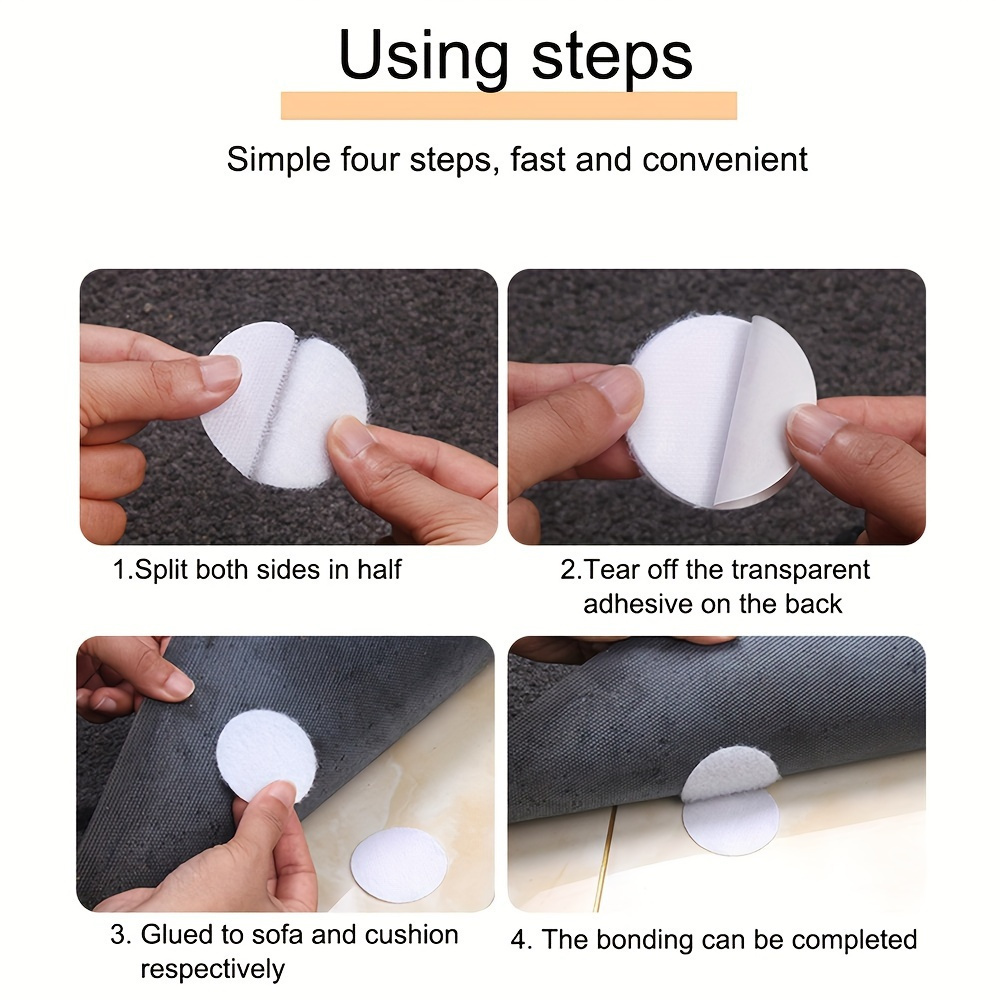 8   pairs non slip rug gripper tape reusable washable carpet stickers for secure floor placement ideal for home office use seamless sofa cushion bracket   star shaped anti slip strap details 4