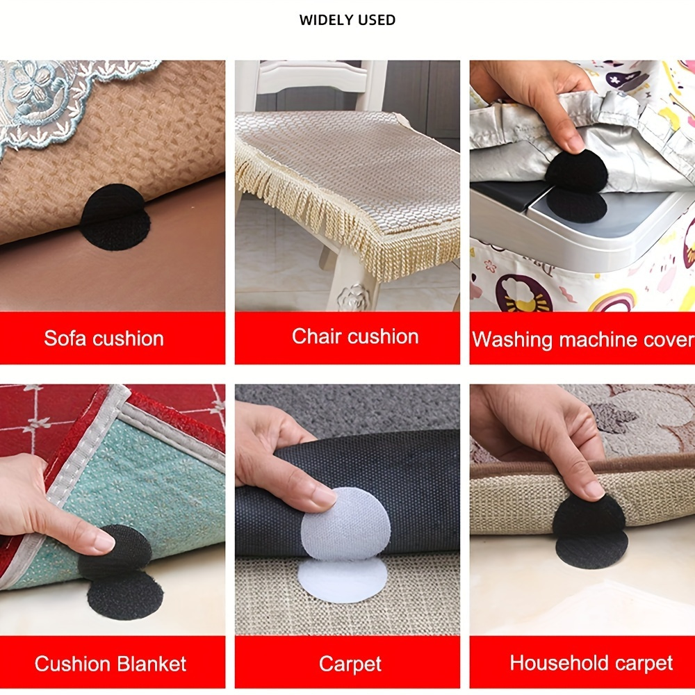 8   pairs non slip rug gripper tape reusable washable carpet stickers for secure floor placement ideal for home office use seamless sofa cushion bracket   star shaped anti slip strap details 9