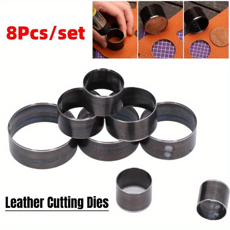 

8pcs/ Set Cutting Dies, Round Cutting Punching Die Alloy Steel Prevention Punching 25- 60mm