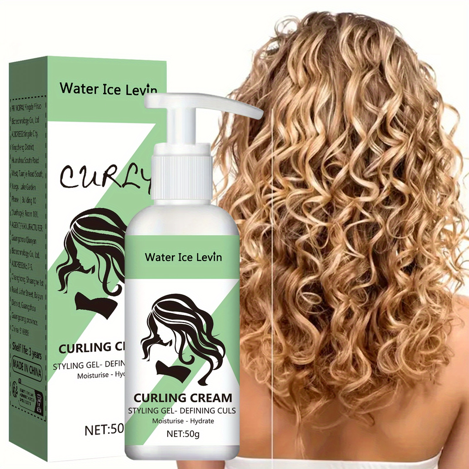 curly hair products sold on Temu Canada