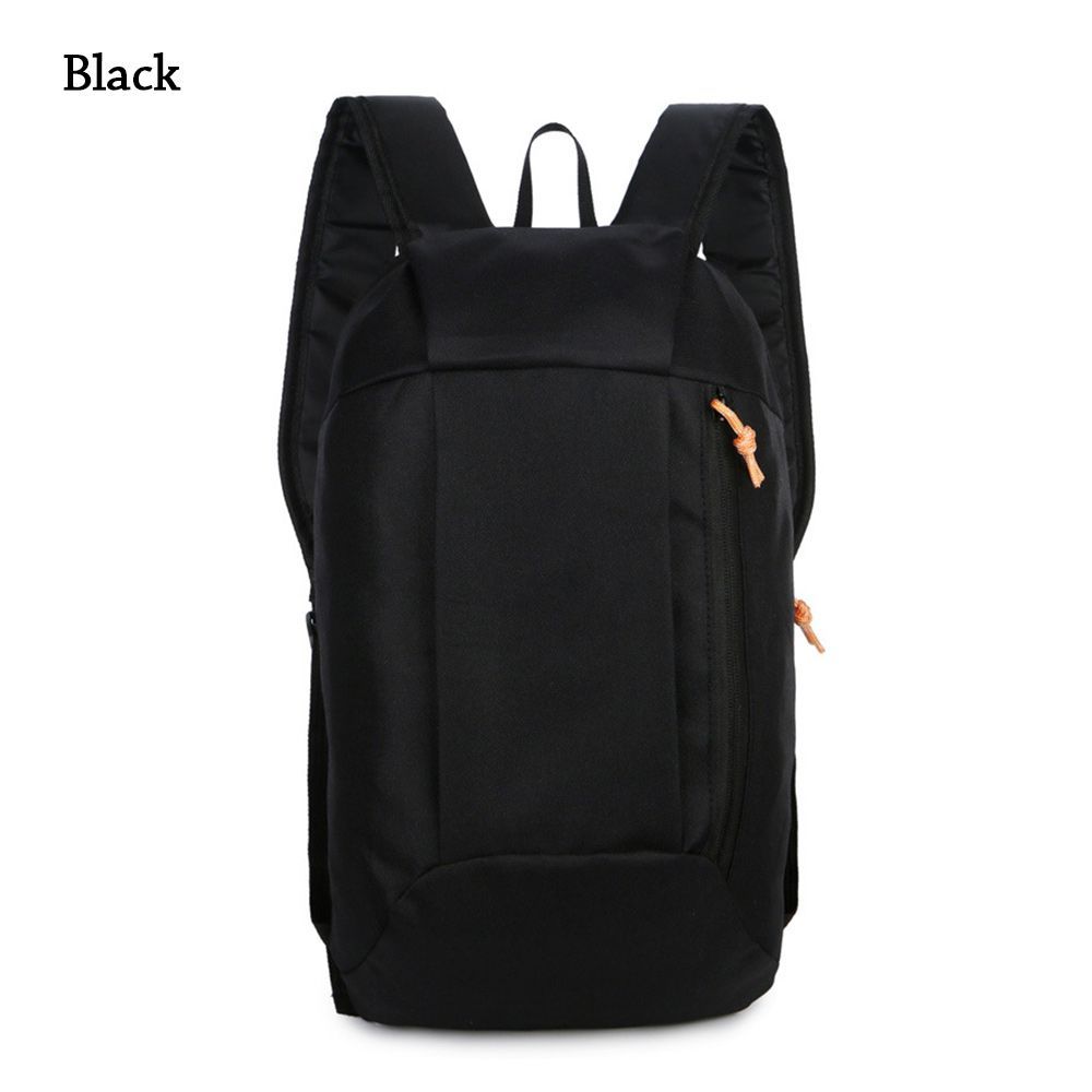 TEMU 1pc Sports Backpack Climbing Hiking Travel Rucksack - Soft Shell Oxford Cloth, Hand Wash, Solid Color With Cord Embellishment, Zipper Closure, Normal Waterproof