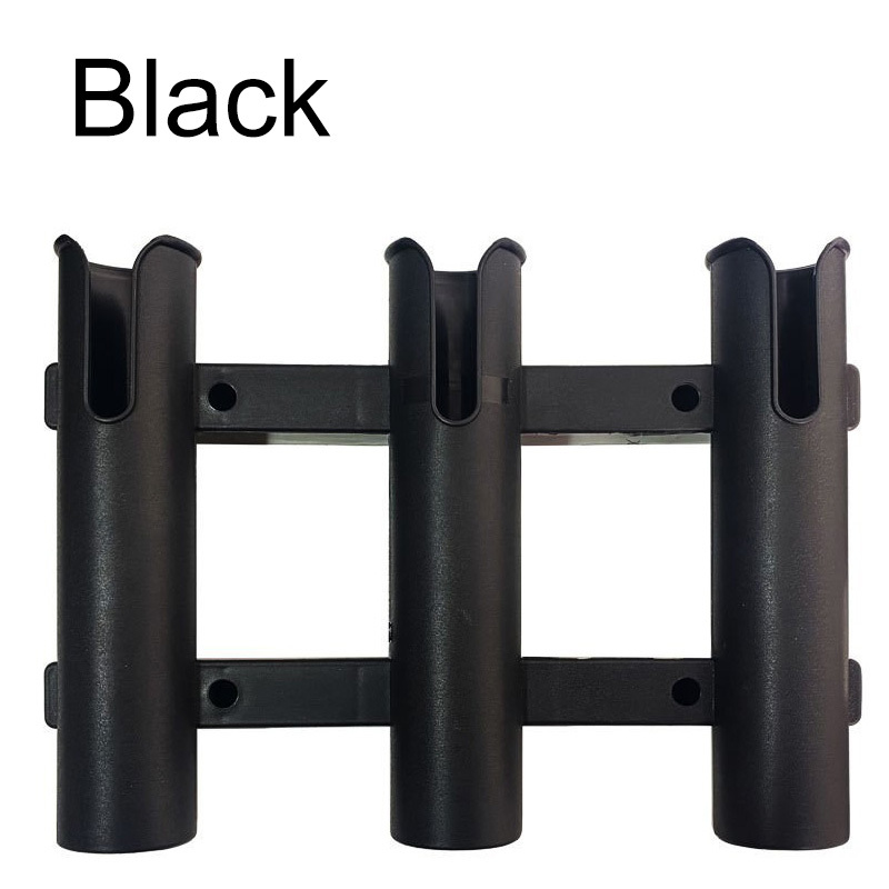 Image of 1pc Fishing Rod Holder Boat Rod Rack Bracket Plastic Fishing Pole Holder With 4pcs Screw For Boat, Kayak, Garage, Fishing Boat Accessories
