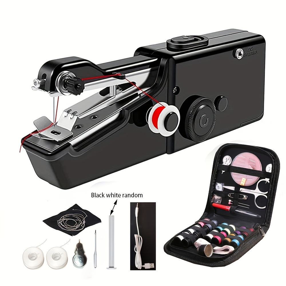 

Handheld Sewing Machine, Mini Handheld Sewing Machine For Quick Stitching, Portable Sewing Machine Suitable For Home, Travel And Diy, Electric Handheld Sewing Machine For Beginners